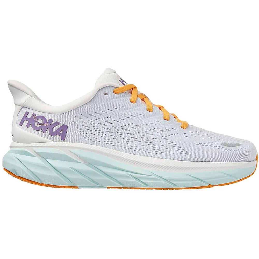 HOKA Women's Clifton 8 Blanc De Blanc/White running shoes size 11